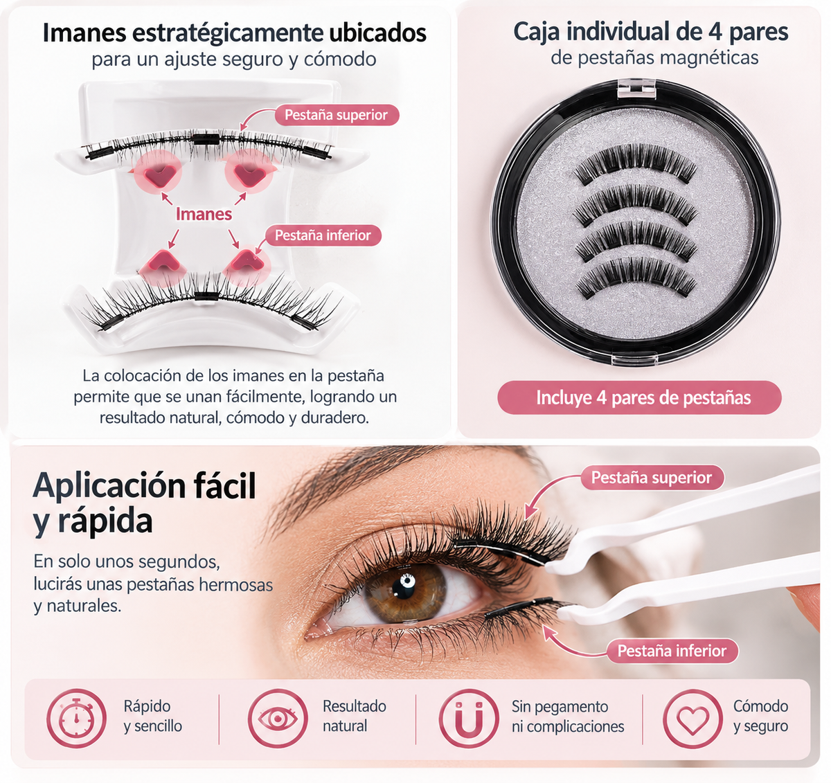 Pestañas Magneticas Reutilizable