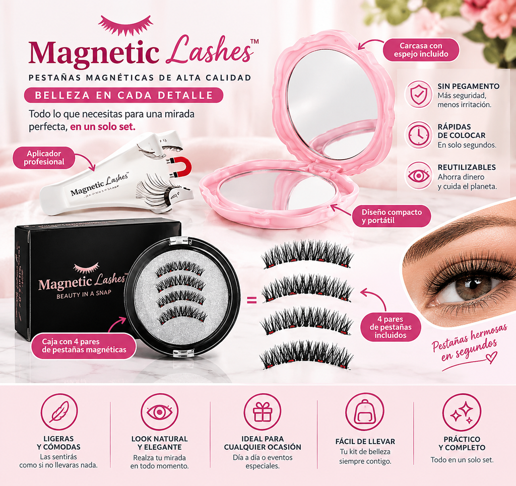 Pestañas Magneticas Reutilizable